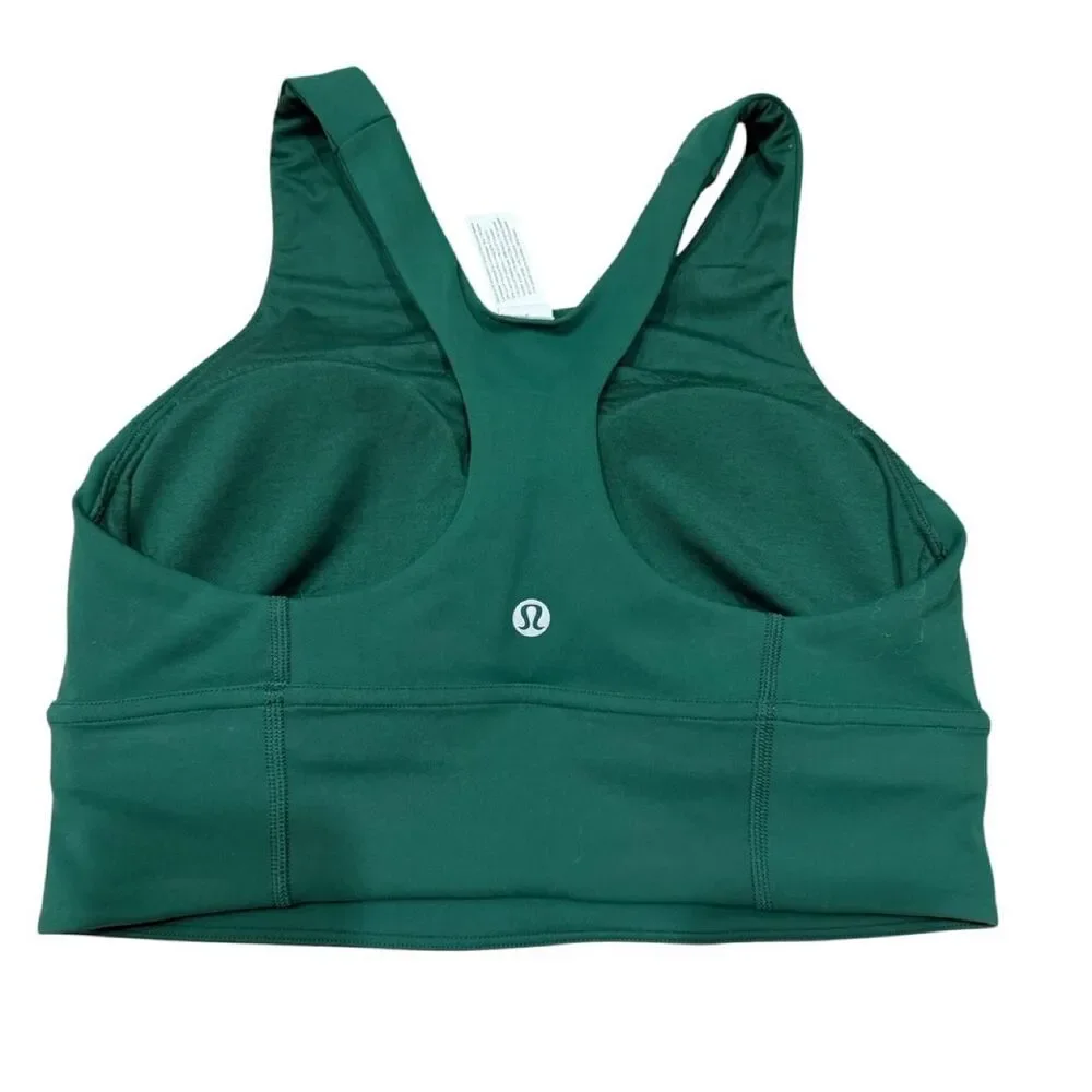 Lululemon Wunder Train Longline Bra *Medium Support, C/D Cup in Everglade Green